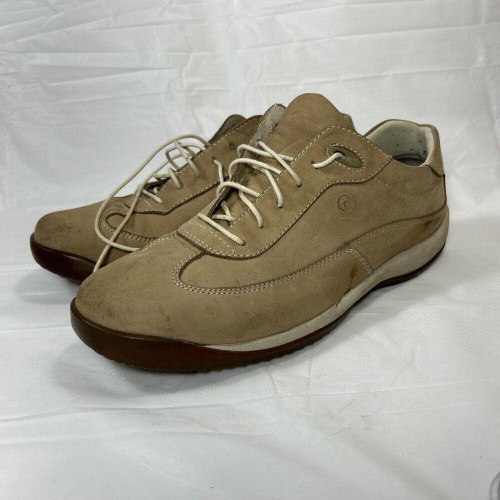 Rockport women’s Size 10 Comfort Walking Leather Tan Shoes Lace Up